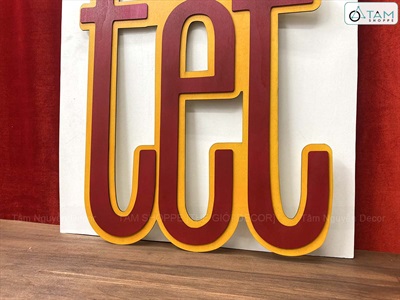 Chữ Tết Sum Vầy Cao 30-64cm [Bằng gỗ - Nhẹ] CHU-GO-22